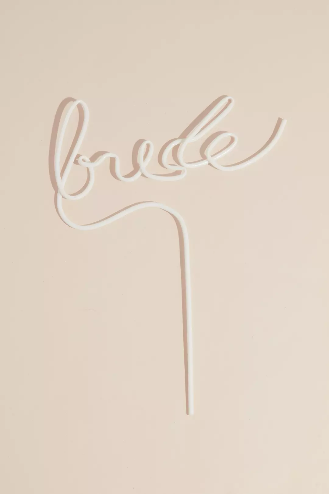 Bride Script Straw Image