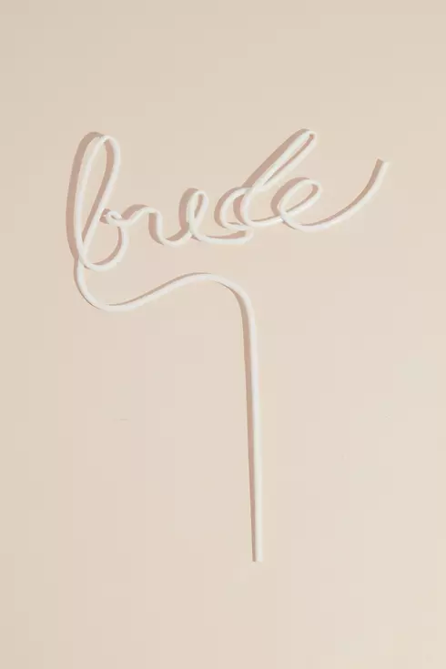 Bride Script Straw Image 1