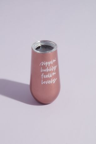 Champagne Tumbler - Sippin' Bubbly Feelin' Lovely - Santa Barbara Design  Studio