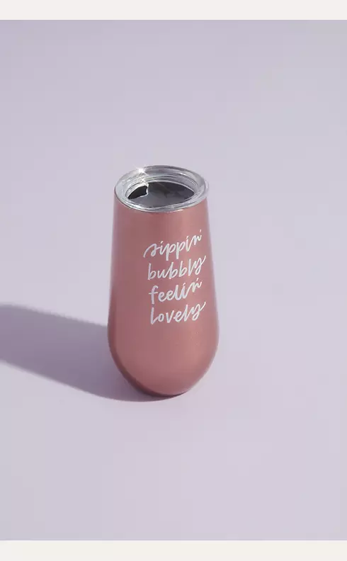 Sippin Bubbly Feelin Lovely Champagne Tumbler Image 1