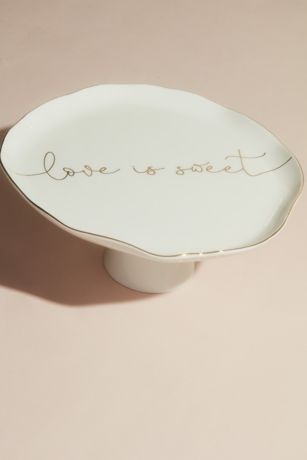 Love is Sweet Ceramic Cake Stand