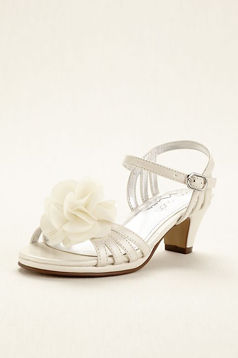 Touch of Nina Flower Girl Sandal with Flowers Image