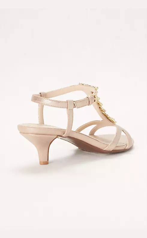 Crystal T-Strap Low Heel Sandal Image 2