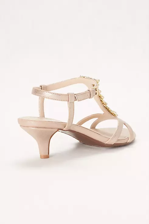 Crystal T-Strap Low Heel Sandal Image 2