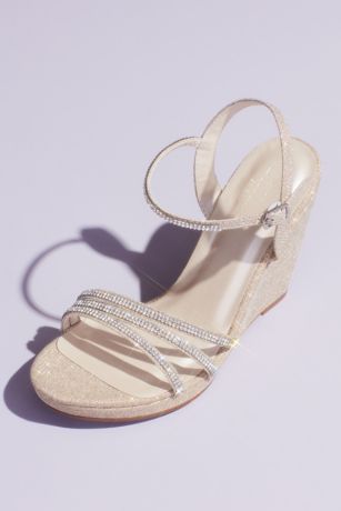 fancy wedge sandals for wedding