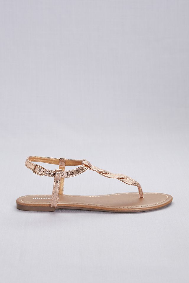 Twisted T-Strap Sandals Image 3