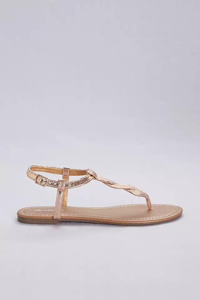 Twisted T-Strap Sandals Image 3