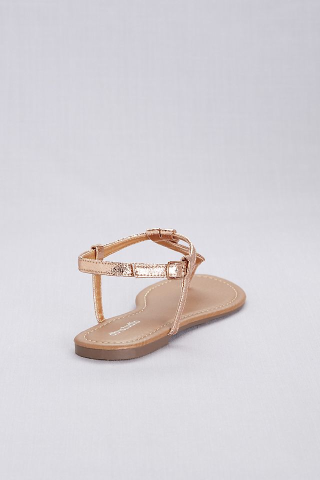 Twisted T-Strap Sandals Image 2