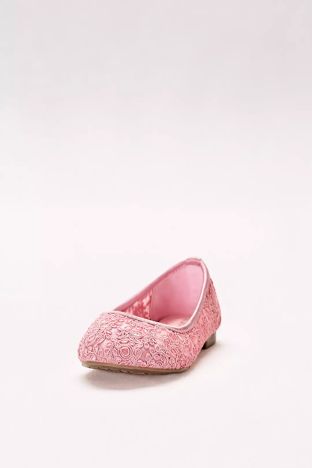Girls Corded Lace Ballet Flats Image
