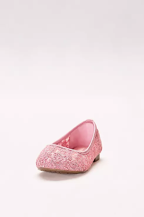 Girls Corded Lace Ballet Flats Image 1