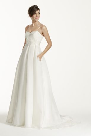 Spaghetti Strap Empire Waist Wedding Dress