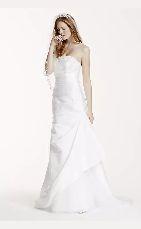 Strapless Trumpet Wedding Dress with Beading Image 1