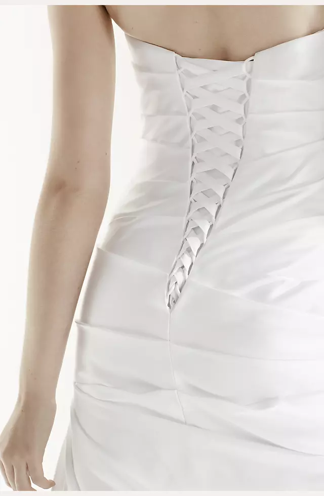 Strapless Trumpet Wedding Dress with Beading Image 6