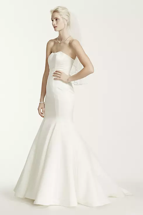 As-Is Petite Trumpet Wedding Dress with Seam Image 2