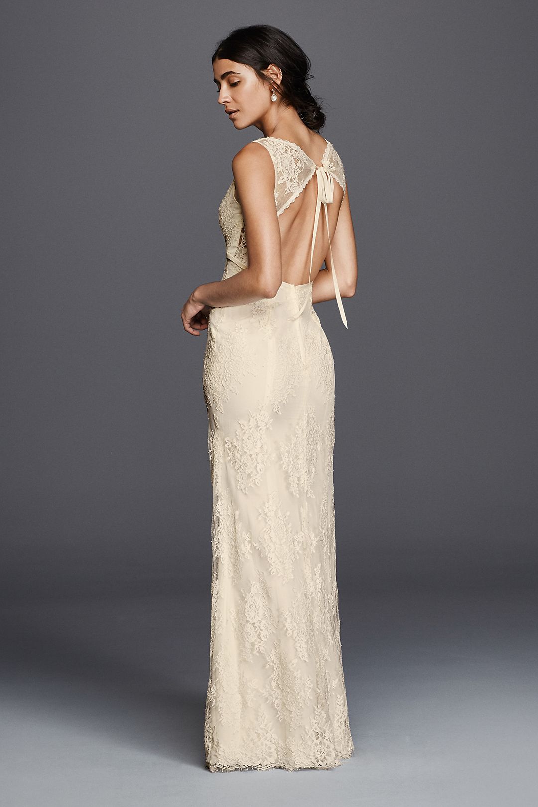 As-Is Floral Lace V-Neck Wedding Dress  Image 2