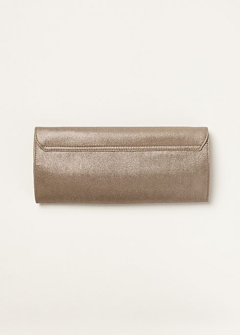 Leather Metalized Clutch by Menbur Image 4