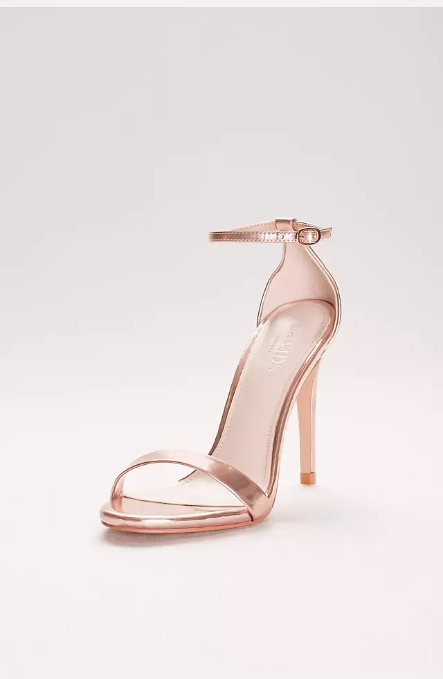 Patent High Heel Sandals with Ankle Strap Image