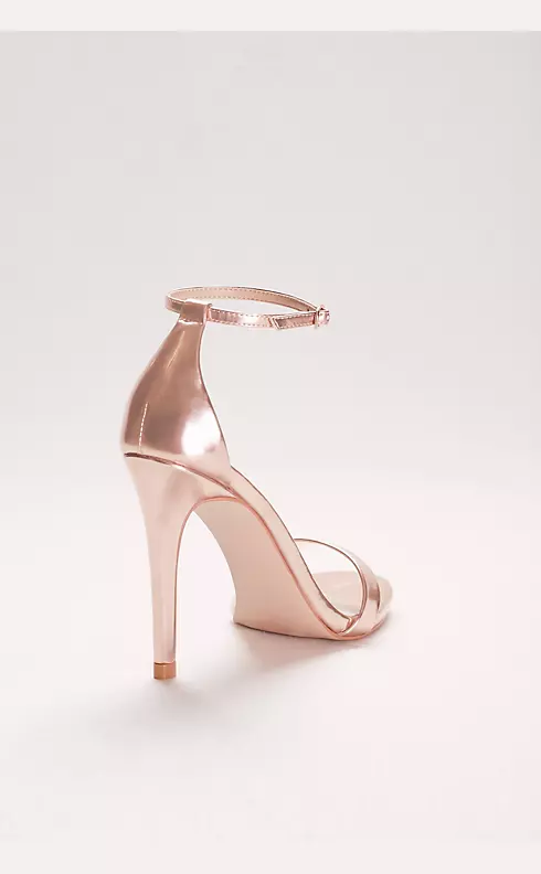 Patent High Heel Sandals with Ankle Strap Image 2