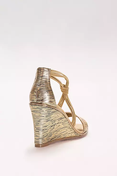 Textured Wedges with Knotted Elastic Straps   Image 2