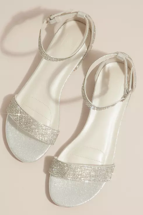 Crystal Strappy Flat Sandals Image 4