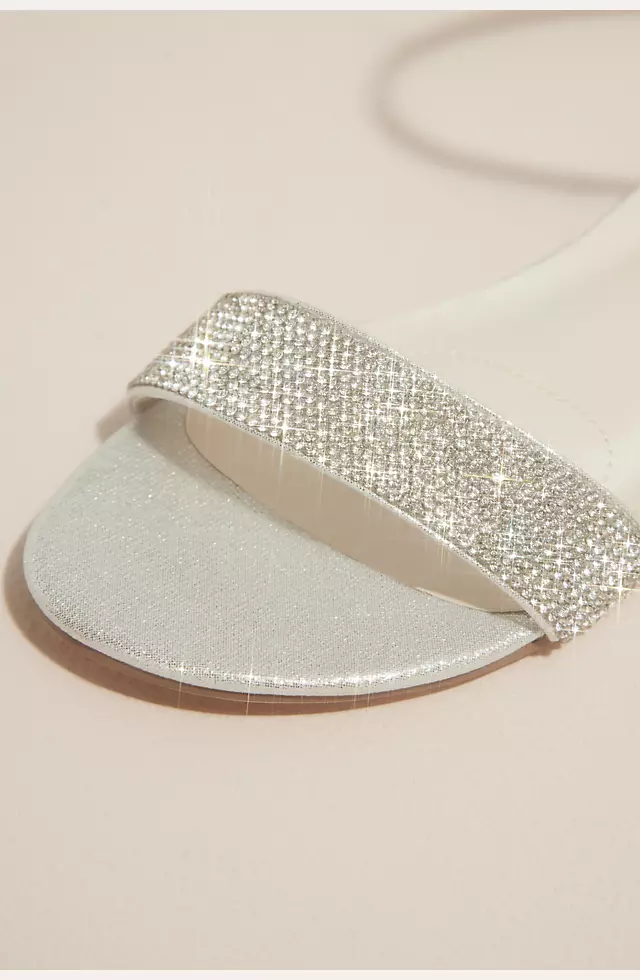 Crystal Strappy Flat Sandals Image 3