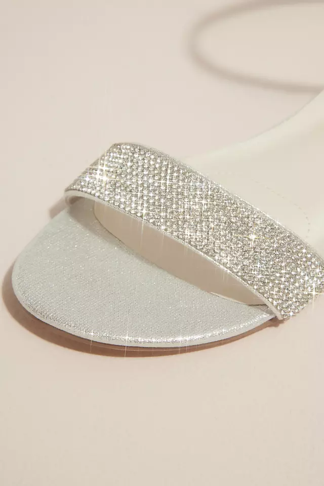Crystal Strappy Flat Sandals Image 3