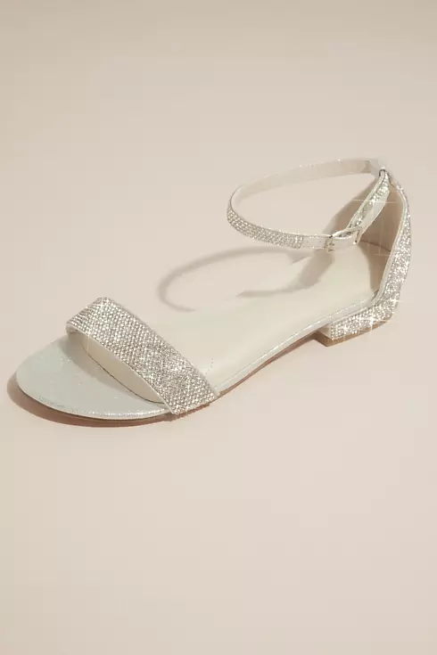 Crystal Strappy Flat Sandals Image 1