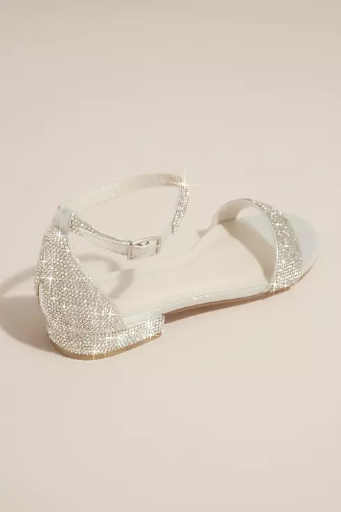 Crystal Strappy Flat Sandals Image 2