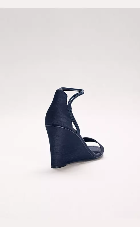 Textured Wedges with Elastic Ankle Straps   Image 2