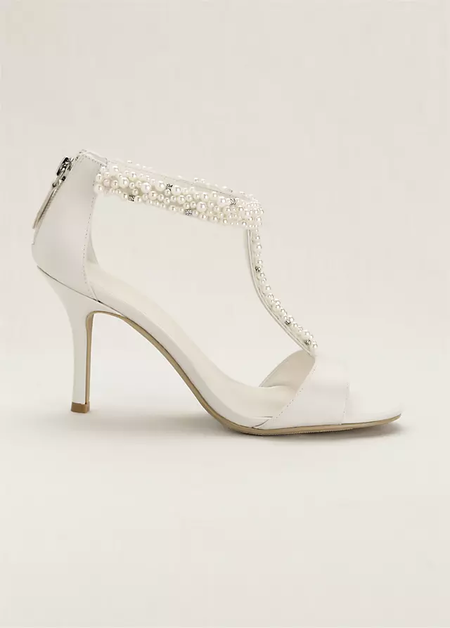 Pearl and Crystal T-Strap Sandal Image 3