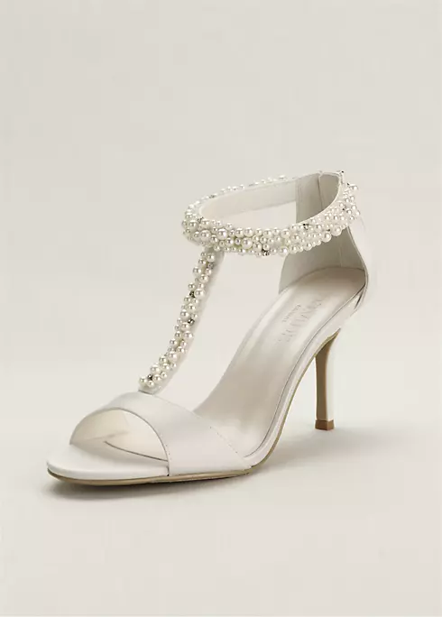 Pearl and Crystal T-Strap Sandal Image 1