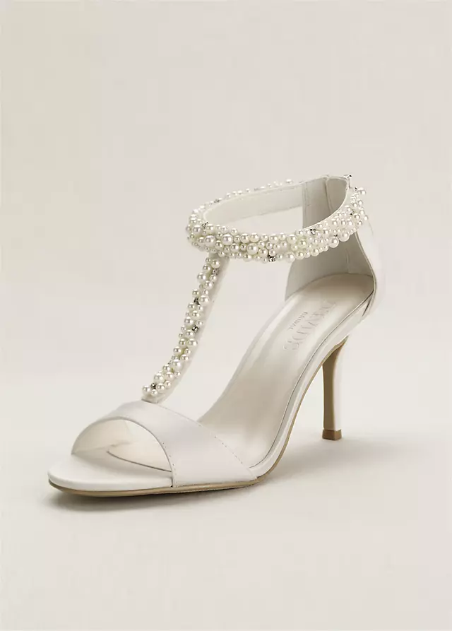 Pearl and Crystal T-Strap Sandal Image