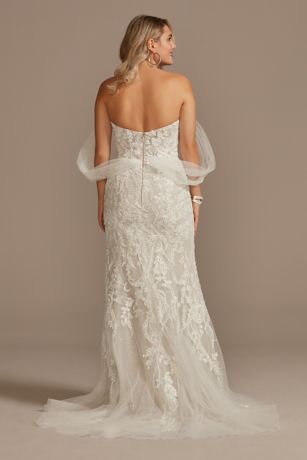 david's bridal detachable train