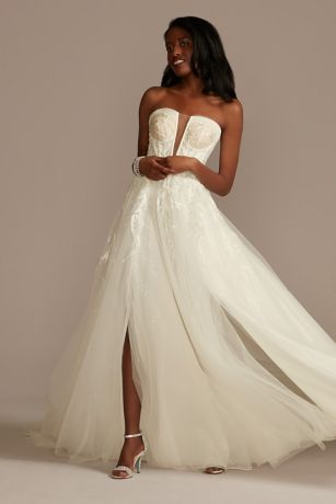 Tulle Strap Wedding Dress