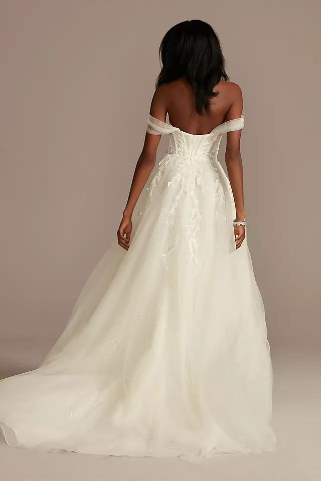 As Is Removable Straps Tulle Wedding Dress Image 5