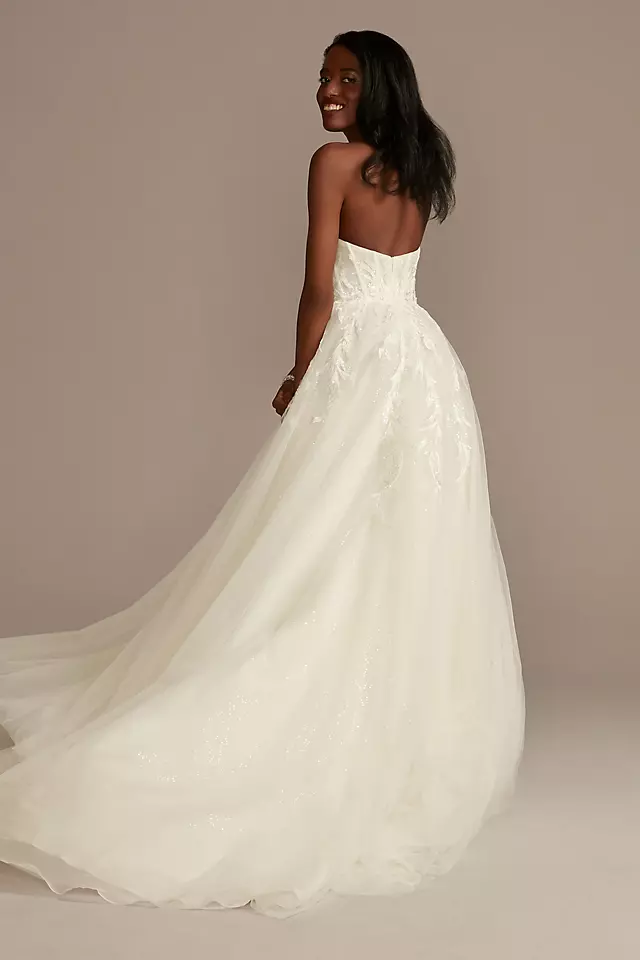 As Is Removable Straps Tulle Wedding Dress Image 6