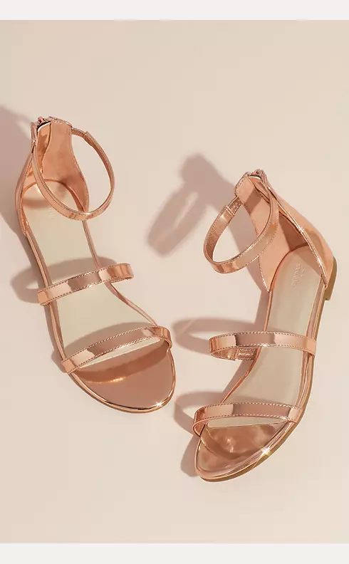 Patent Clear Strap Sandals with Adjustable Buckle Image 3