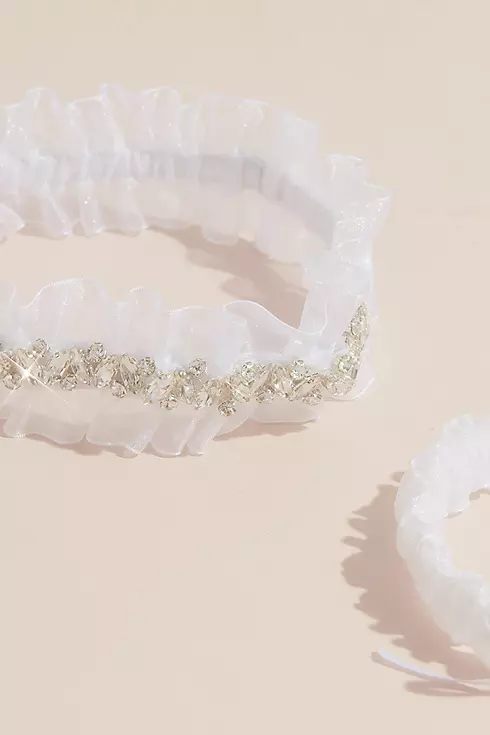 Embellished Crystal Garter Set Image 3