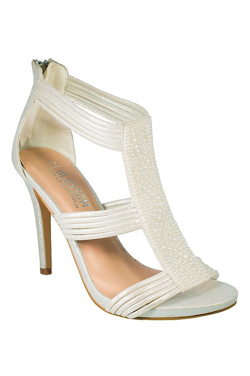 Strappy Heels with Pearl Detail Image 1