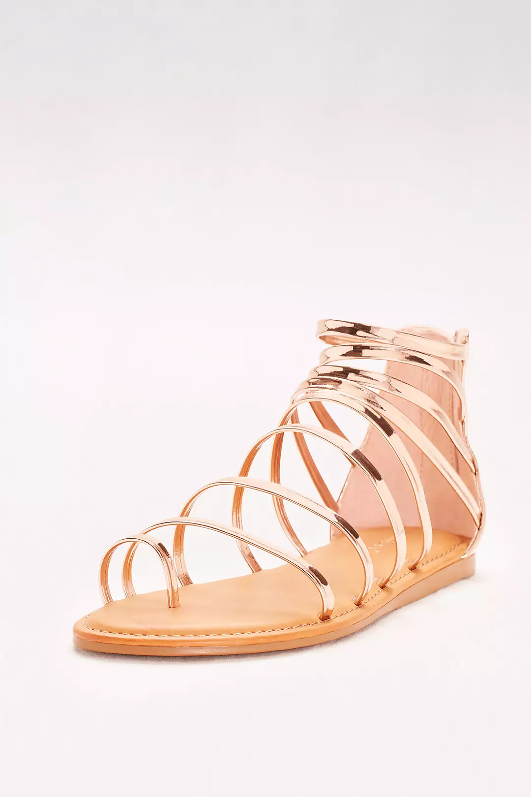 Simple Strappy Toe-Loop Gladiator Sandals Image