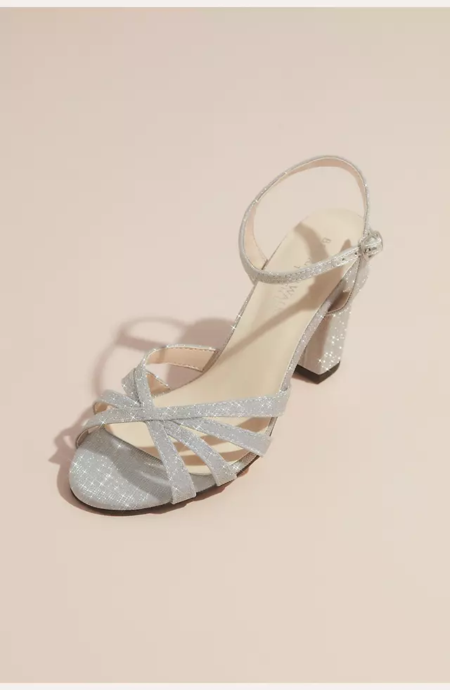 Maeve Glittery Block Heel Sandals Image