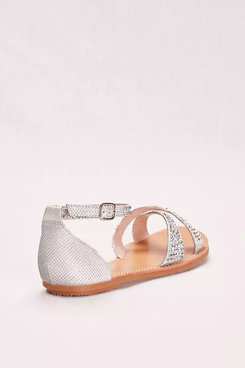 Crisscross Flat Sandal with Crystals Image 2