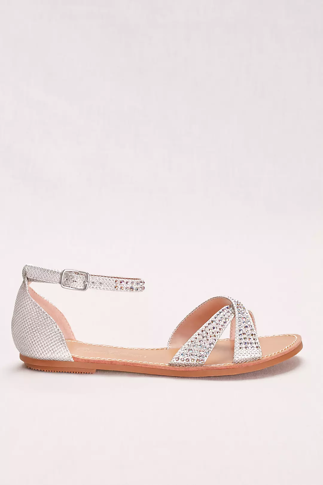 Crisscross Flat Sandal with Crystals Image 3