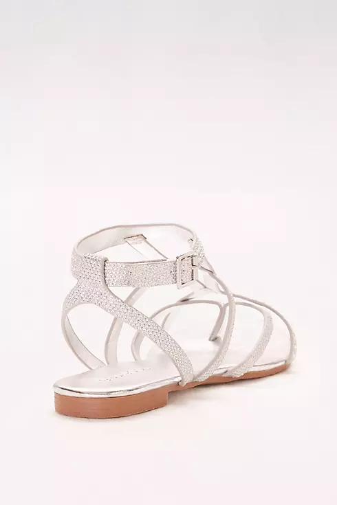 Gem-Embellished Strappy Flat Sandals Image 2