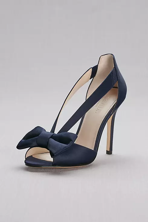 Two-Piece Strappy Bow Pumps Image 1