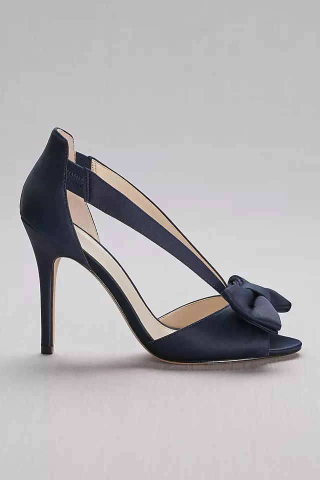 Two-Piece Strappy Bow Pumps Image 3