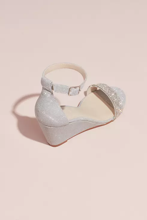 Crystal-Topped Wedge Sandals with Ankle Strap Image 2