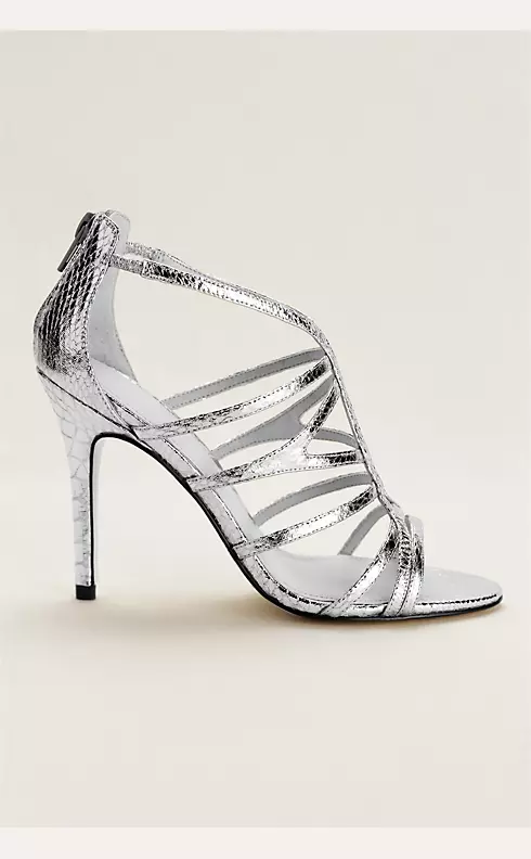 Touch of Nina Cage Sandal with Zipper Back Image 3