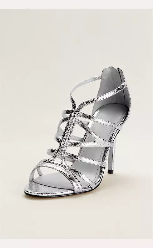 Touch of Nina Cage Sandal with Zipper Back Image 1
