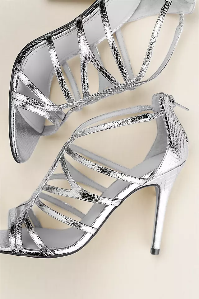 Touch of Nina Cage Sandal with Zipper Back Image 4